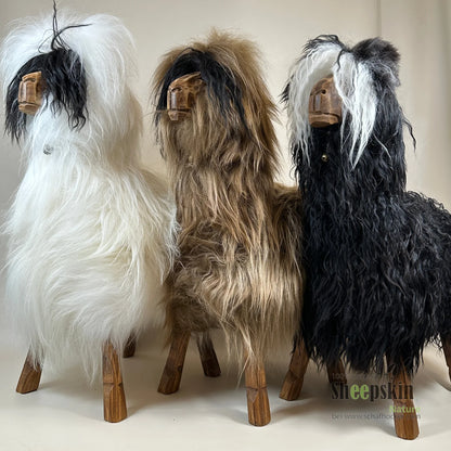 Designer Schafhocker Alpaka Ötzi Lou Hocker Tierhocker