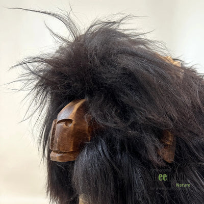 Schafhocker ➳ Arno der wilde Bua schwarz braun Hocker