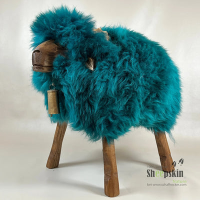 Schafhocker ➳ Emil der glamouröse Bua petrol Hocker