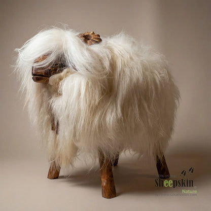 Schafhocker »Sandro« der elegante Bua weiß Designer