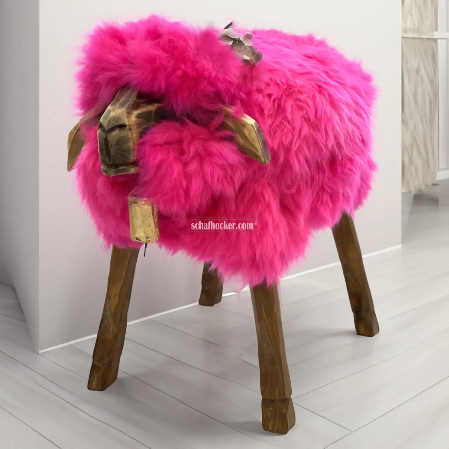 Schafhocker ➳ Tobi der extravagante Bua pink Hocker