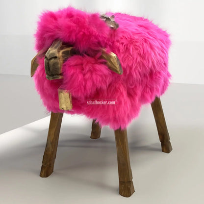 Schafhocker ➳ Tobi der extravagante Bua pink Hocker