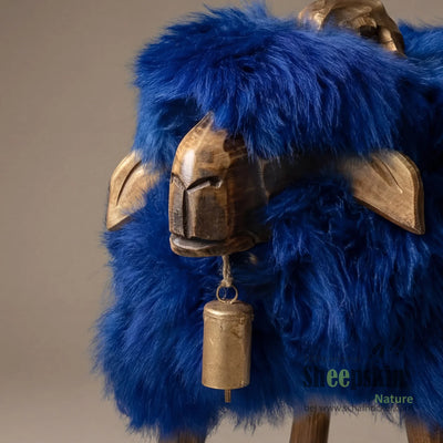 Schafhocker »William« der royale Bua blau Designer