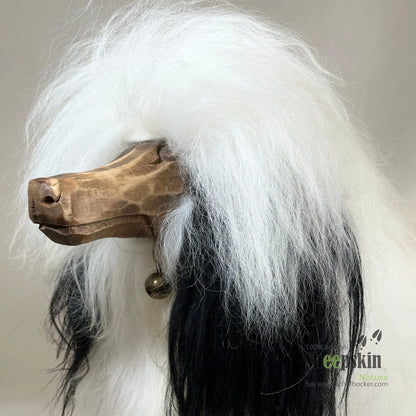 Tierhocker Hund 🐩 Bello Islandfell weiß Hocker Fellbank