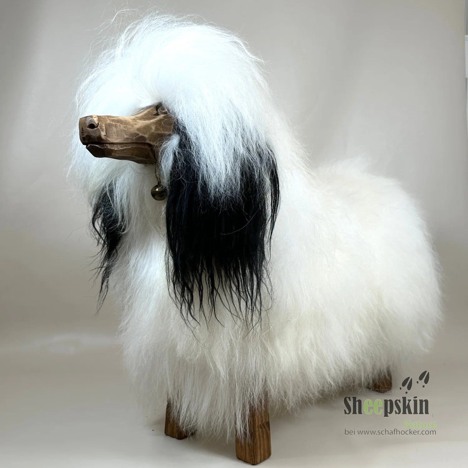 Tierhocker Hund 🐩 Bello Islandfell weiß Hocker Fellbank